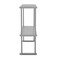 Flash Furniture Reese 430 Stainless Steel 18 Gauge NSF Certified 36-in x 12-in Metal Kitchen Double Overshelf NH-OSD-1236-GG - alternate 4